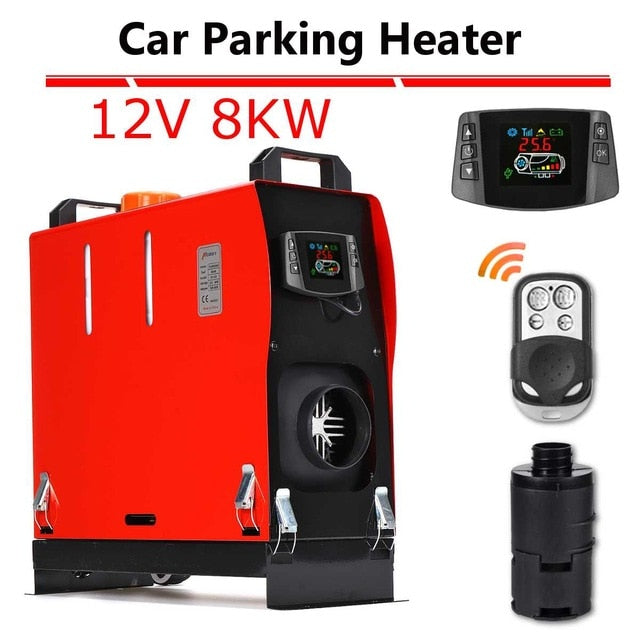 Hcalory Car Heater All In One 8kW Air diesels Heater Red 8KW 12V One H